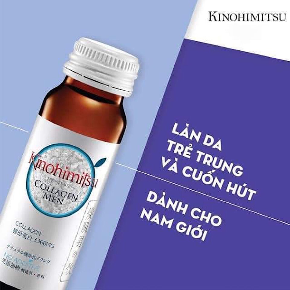 NƯỚC UỐNG KINOHIMITSU ĐẸP DA, KINOHIMITSU COLLAGEN MEN